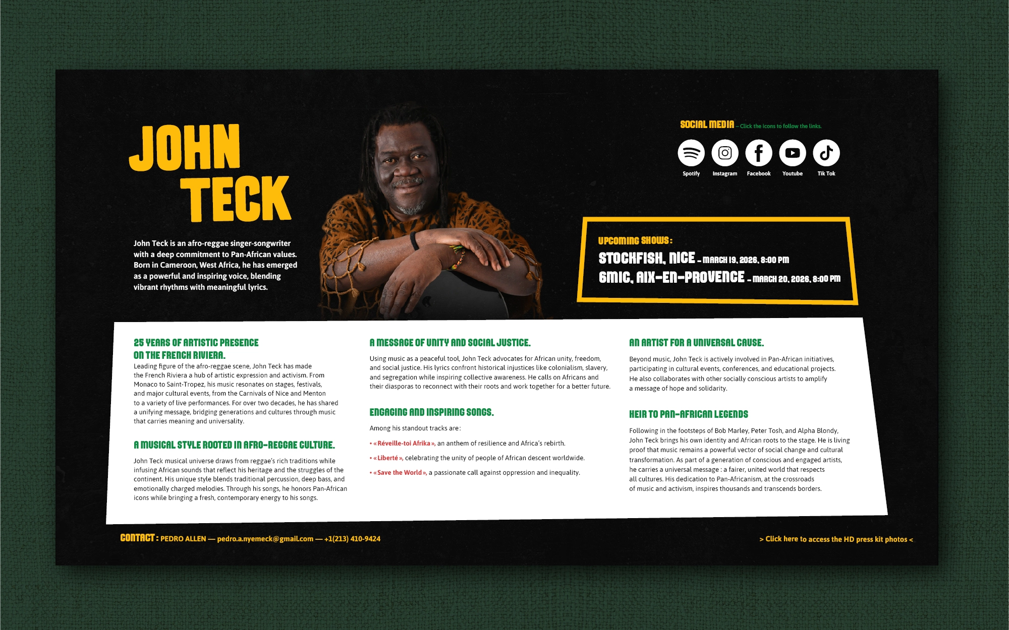 John Teck - visuel principal